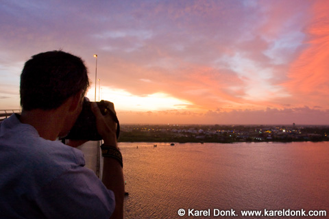 My friend Jimmy taking a picture with his Nikon D200