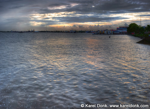 HDR Panoramic view of Paramaribo and the Suriname river (click for larger view)