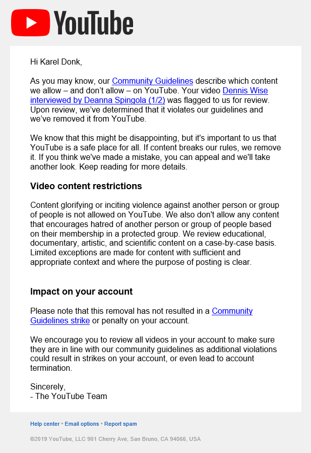 Youtube Censorship